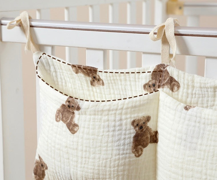 Baby crib hanging storage bag baby bedside hanging bag hanging basket bedside bed fence storage bed storage bag storage box stroller hanging bag