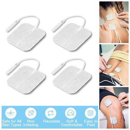 [Pack of 4] Non-Woven Replacement Electrode Pads Massage Patch Massager Mini Massage Patch