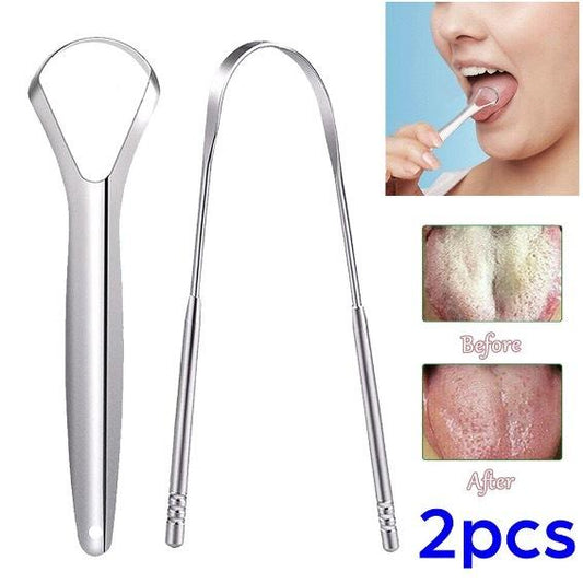 Stainless steel tongue scraper tongue cleaner to remove bad breath tongue brush oral care cleaning tongue scraper
