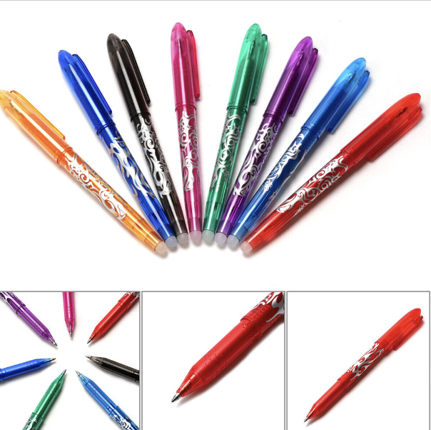 [8件套装] 中性笔彩色消字笔温控可擦笔热水性笔办公文具啫喱笔