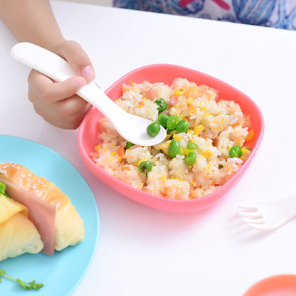 Opening price INOMATA children's tableware training spoon and fork set baby eating spoon and fork combination tableware set