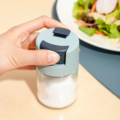 0.5g 玻璃调味瓶按压式定量调味罐厨房密封调料盒食盐罐味精调料罐调味料容器