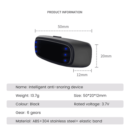 智能喉部脈衝止鼾器 防打鼻鼾全自動止鼾器 睡眠監測儀 止鼾器