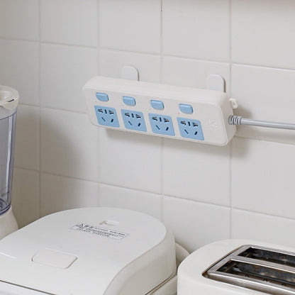 Remote control wall mount hooks (2 pairs) x 1 pack, Router and power strip wall mount hooks