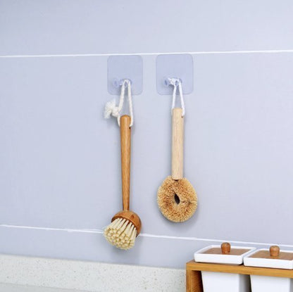 2-Pack Plug Holders - Non-marking, No-Drill Adhesive Hooks for Home Kitchen Walls, Power Strip Hooks