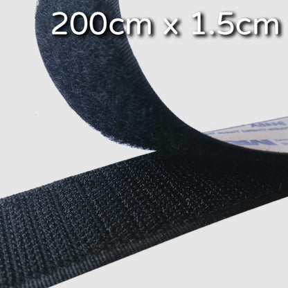 3M 200cm x 1.5cm Adhesive Universal Velcro Reusable Storage Velcro USB Wire Tape with Velcro Felt Tie Wire Storage Velcro Cable Management Bag Cable Tie Strap Organizer Cable Data Cable Management Velcro Wire Organizer Cable Organizer Desktop Storage