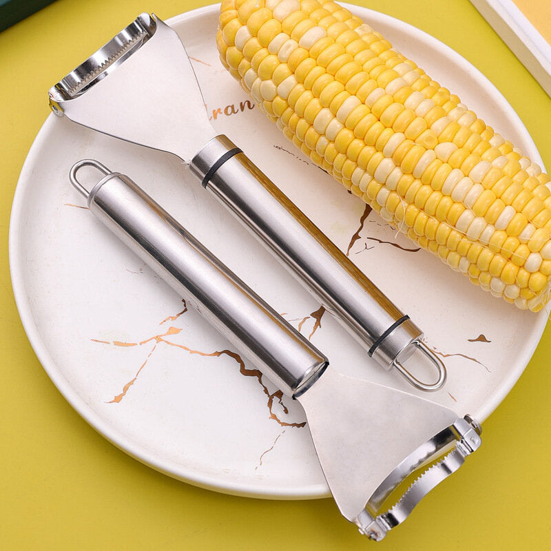 不銹鋼玉米刨家用玉米刨粟米脫粒器玉米粒分離器剝玉米神器 廚房小工具 削皮刀 刨