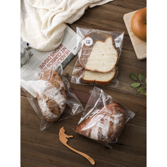 [Pack of 50] Baking packaging bags, cookie bags, food packaging gift bags, bread packaging bags, toast bags, puff bags, winter dumpling bags, cookie bags, meal bags, ziplock bags, food vacuum bags