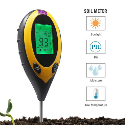 四合一土壤檢測儀 環境測試儀器 光照度濕度計酸鹼度 ph計 多功能測試儀