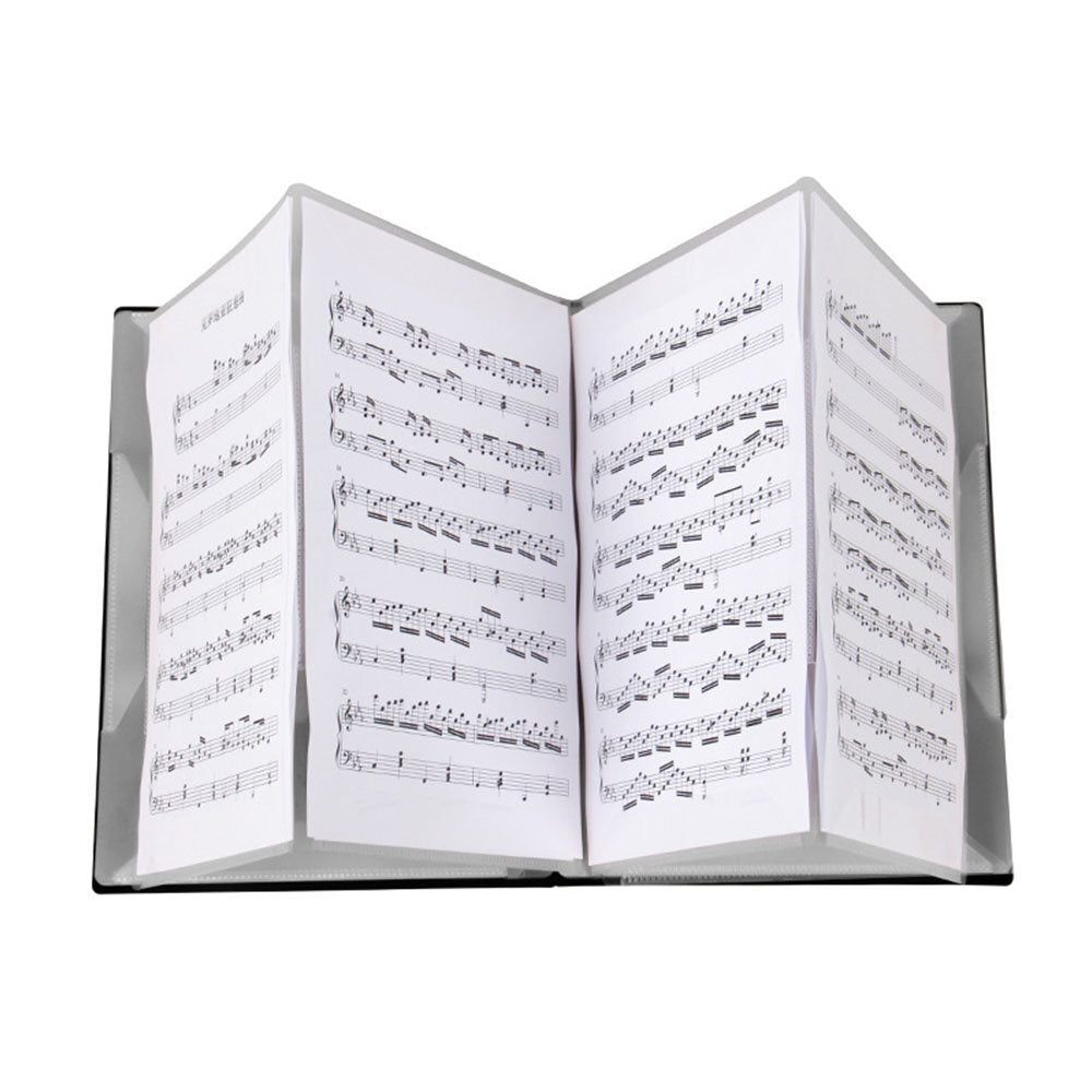 40 pages of expandable four-page A4 music score folder, non-reflective and editable music score folder, piano, guitar and musical instrument music book