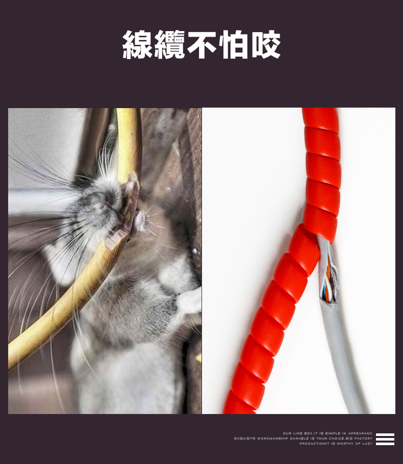 Wire protective cover, anti-gnaw wire protection, pet cat, dog, and chinchilla bite wire, data network cable cover, insulated flame-retardant wire management tube, storage winding artifact, anti-mouse covered wire tube (white; 8mm thick, 2 meters long)