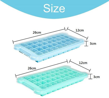 矽膠方形36格製冰盒 附蓋 (顏色隨機)