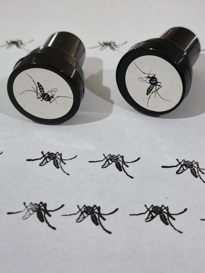 蚊子印章 惡搞蚊子 印章趣味 搞怪彩色蚊子 印台及印油