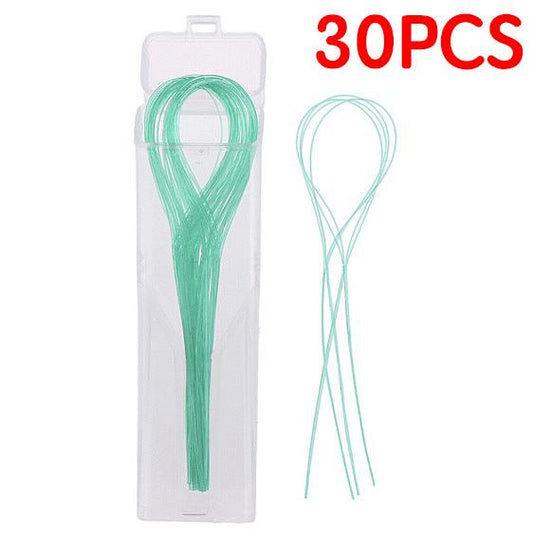 [Pack of 30] Green dental floss, needle braces, braces, braces, braces, traction wires, dental floss and accessories