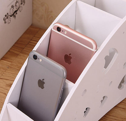 Multifunctional TV Remote Control Storage Box, Korean-style fresh coffee table living room household creative desktop storage organizer