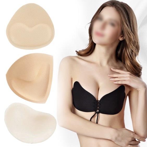 Heart-shaped random color thickened breast pad cotton cup for bikini bra pad and underwear [parallel import] Chest pad