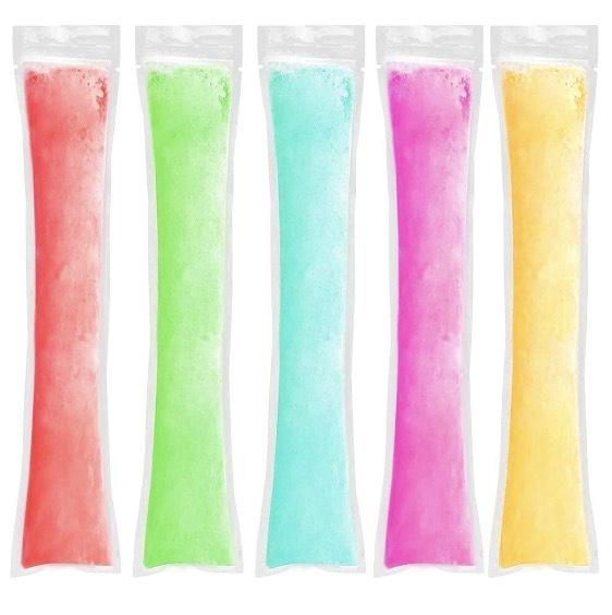 [20-pack] Disposable transparent homemade popsicle machine sealing bag 5.5x28 Ice cream bag transparent homemade popsicle machine sealing bag