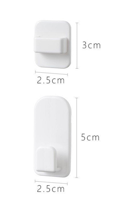 Remote control wall mount hooks (2 pairs) x 1 pack, Router and power strip wall mount hooks