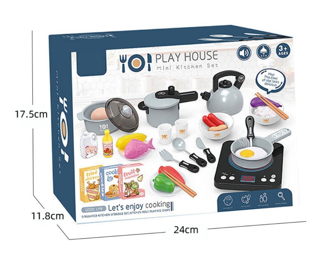 Educational simulation induction cooker rice cooker toy set 36 pieces kitchen toys cognitive toys