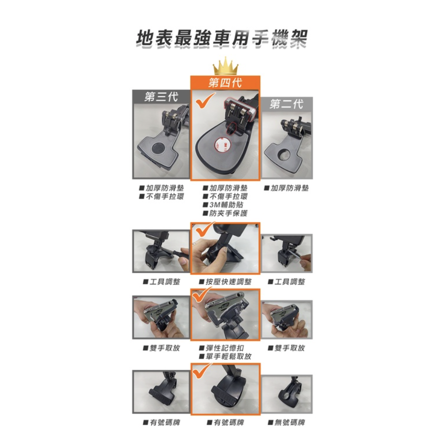 All-round quick-adjust memory clamp arm mobile phone holder [Qing SALE] Car mobile phone holder/number plate/car mobile phone holder/dashboard mobile phone holder/sun visor mobile phone holder car mobile phone holder