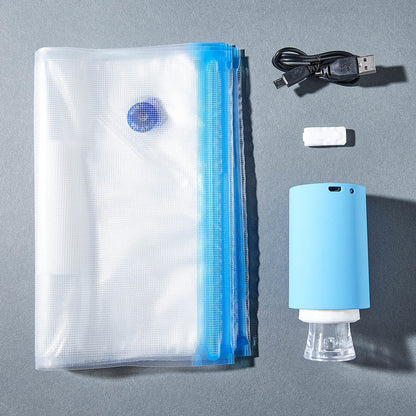 5-piece food preservation vacuum bag set with electric air pump food vacuum packaging machine