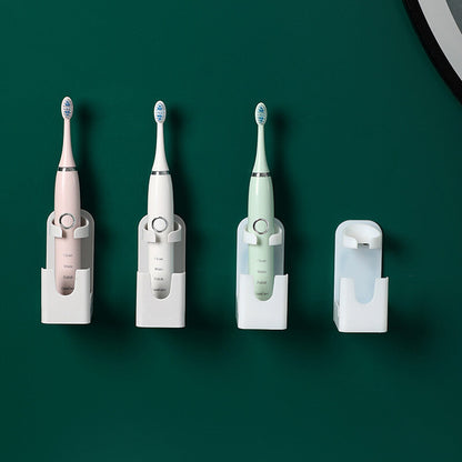 Electric toothbrush holder bathroom self-adhesive traceless toothbrush storage rack punch-free toothbrush cup holder toothbrush holder