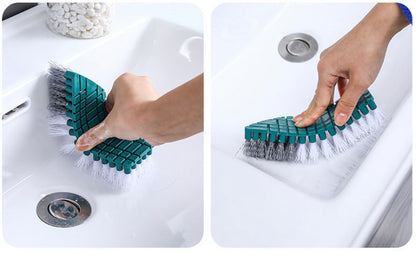 Household dishwashing brush, cleaning brush, bendable gap brush, no dead ends, washing dishes, pots, kitchen bathroom bathtub blue