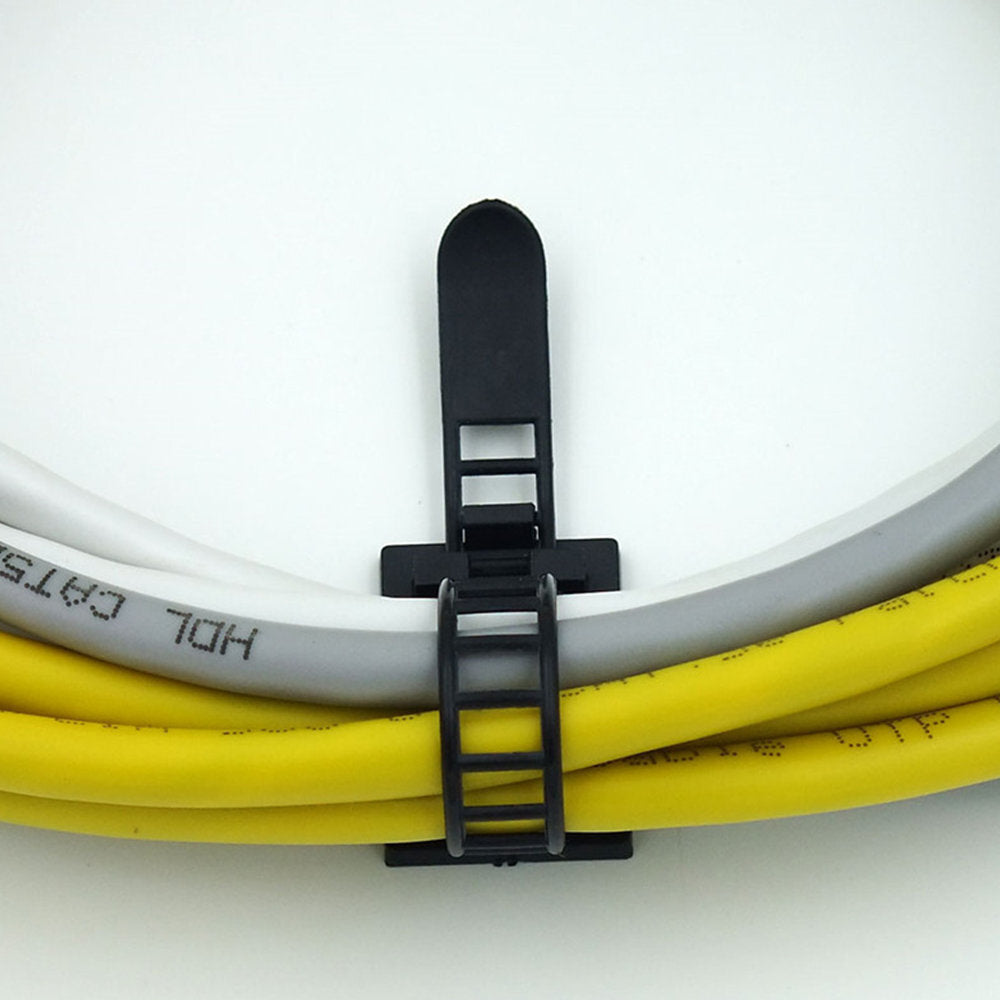 [10 Pack] Wire tie, adjustable fixed wire clip, adhesive fixed seat, driving recorder wiring buckle, wire network cable clip