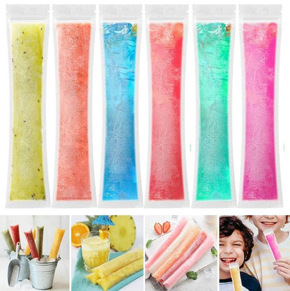 [20-pack] Disposable transparent homemade popsicle machine sealing bag 5.5x28 Ice cream bag transparent homemade popsicle machine sealing bag