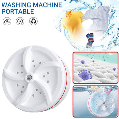 迷你渦輪洗衣機 便攜式可折疊洗衣器 [平行進口]