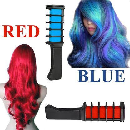[6-pack] Disposable hair dye mini hair comb hair stick hair comb