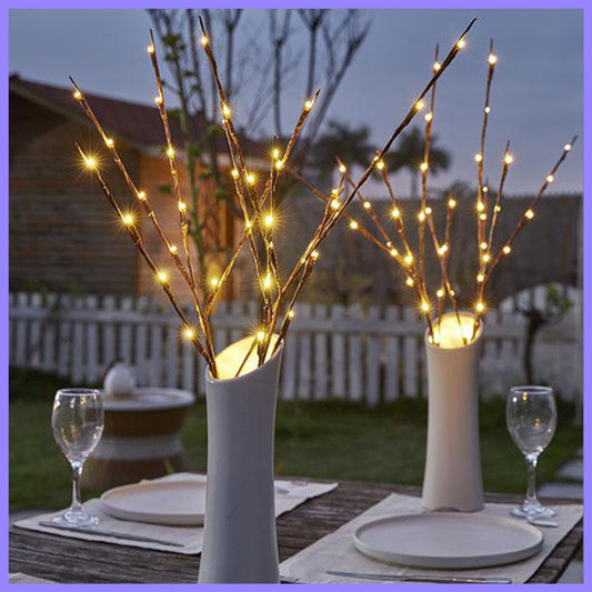 2 bunches of LED decorative tree branch lights - Chinese New Year holiday Christmas lights halloween indoor light LED bulbs