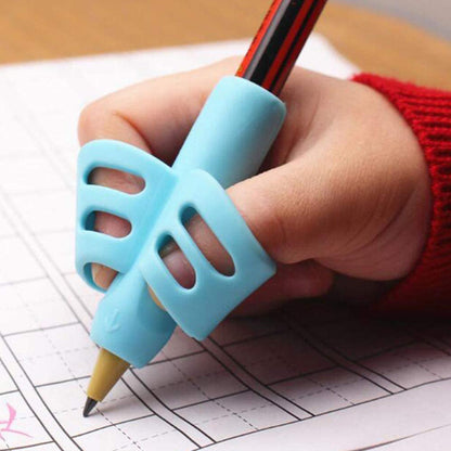 2個 小學生握筆器 兒童文具軟膠 寫字姿勢矯正器 糾正筆套 鉛筆