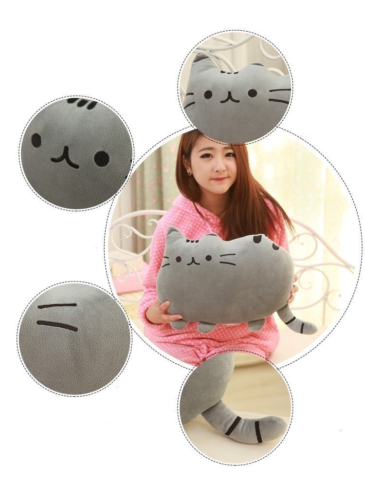 Large 40cm Japanese Cute Cat Soft Cotton Pillow Cushion