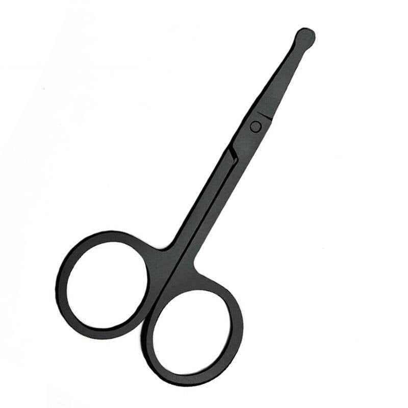 Stainless steel safety nose hair scissors, electrophoresis round head scissors, manual hair removal and shearing device, double eyelid stickers, beauty tools, eyebrow pliers, eyebrow scissors