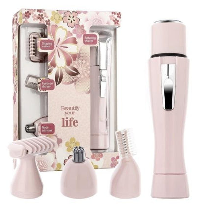 Multifunctional women's 4-in-1 electric epilator set hair removal machine