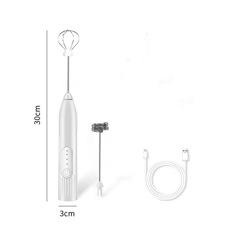 Rechargeable milk frother, coffee blender, electric milk stirring stick, handheld frother, frother, latte art, small mini