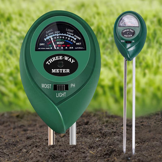 Three-in-one soil tester PH value humidity soil nutrient gardening detector potted plant detector multi-function tester