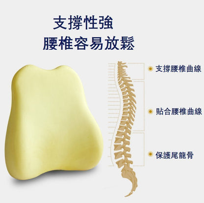 日本 記憶 太空棉  座墊 腰枕 人工力學設計 辦公室 護腰墊 汽車座椅 孕婦靠背墊 矯形姿勢墊 緩解背部疼痛 包圍型 零壓力