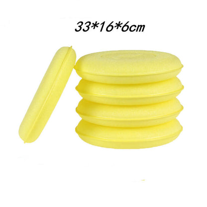 Edging sponge, high-density, absorbent, flat round fiber waxing sponge/round waxing mini sponge