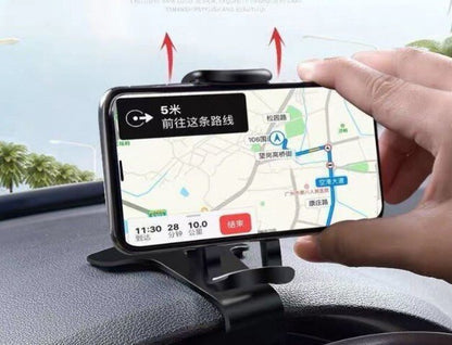 Car holder spring buckle mobile phone holder-black car mobile phone holder