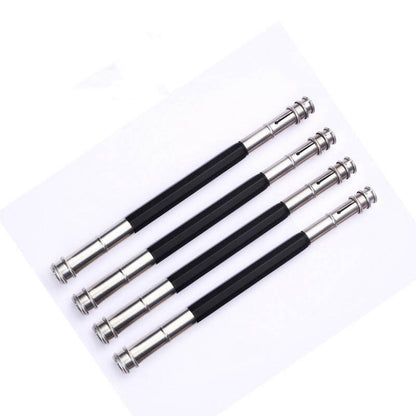 3 metal stainless steel double-ended pencil extenders, pen sleeves, extenders, pen extensions, sketch pencil extensions, double-ended pencil extenders, writing aids, colored pencils, stationery supplies, extension pens, pencils