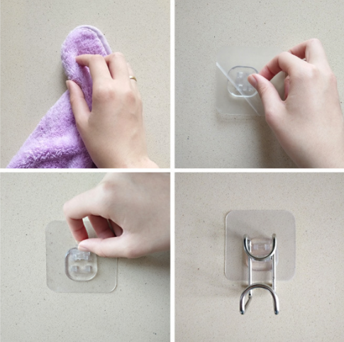 (2 Pcs) Stainless Steel Household Basin Hook / Strong Kitchen Bathroom Traceless Hook, Multipurpose Plug Cable Organizer Hook