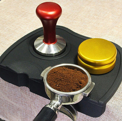 食品級矽膠 咖啡壓粉墊 矽膠填壓座 咖啡轉角壓粉墊 咖啡器具 咖啡防滑墊-咖啡墊 咖啡壺