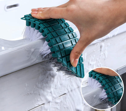 Household dishwashing brush, cleaning brush, bendable gap brush, no dead ends, washing dishes, pots, kitchen bathroom bathtub blue