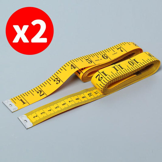 Tape measure 3 meters PVC soft tape measure 300 cm 120 inches thickened tailor's ruler yellow white measuring ruler