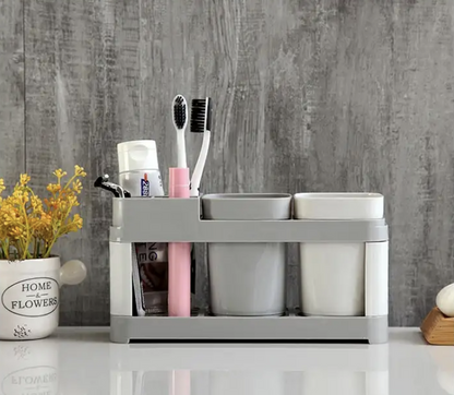 Mouthwash cup set toothbrush cup holder toothbrush rack storage rack bathroom storage toothbrush holder