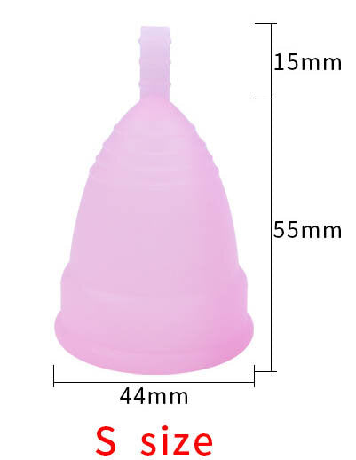 Reusable foldable menstrual cup silicone moon cup menstrual cup (pink) women's silicone menstrual cup menstrual leak-proof aunt cup menstrual cup can replace tampons sanitary cup tampons