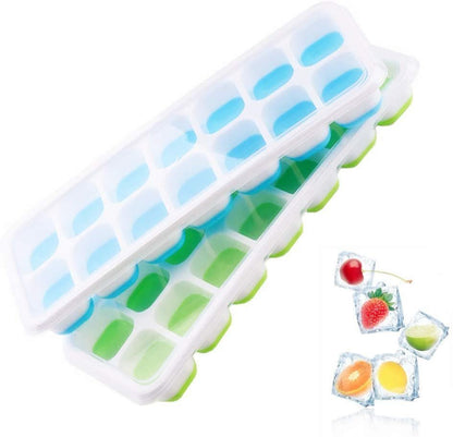 Single-piece push-type ice box (random color)