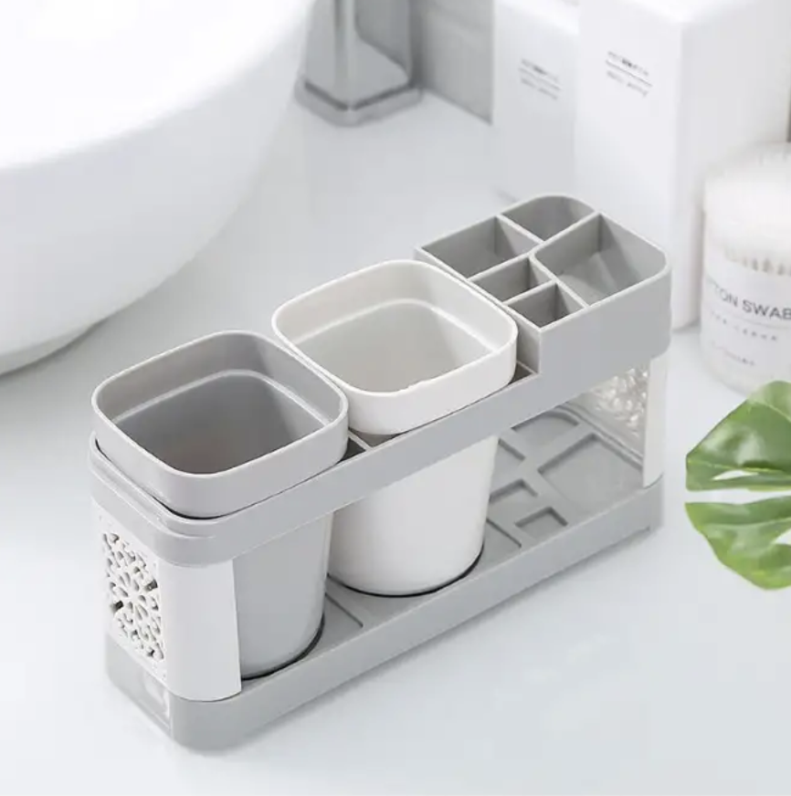 Mouthwash cup set toothbrush cup holder toothbrush rack storage rack bathroom storage toothbrush holder